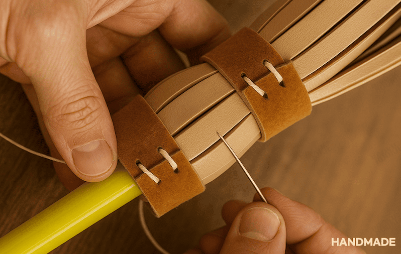一針一針の手作業